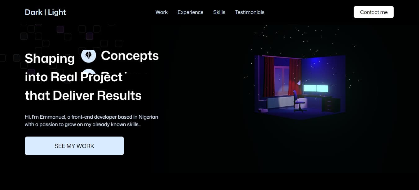 3D Portfolio Website